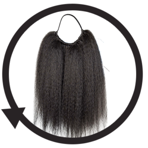 Chic Natural Ponytail and Bun