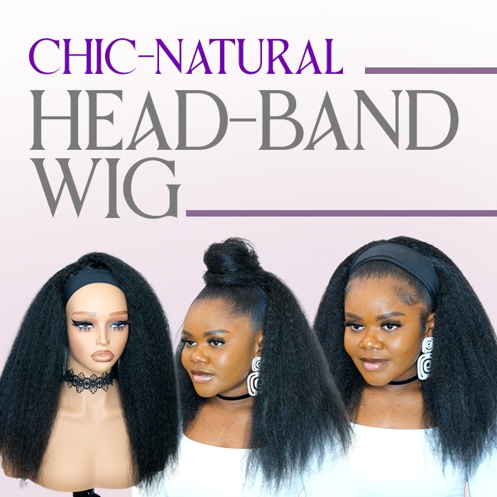 Chic Natural Head-Band Wig