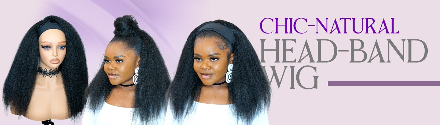 Chic Natural Head-Band Wig