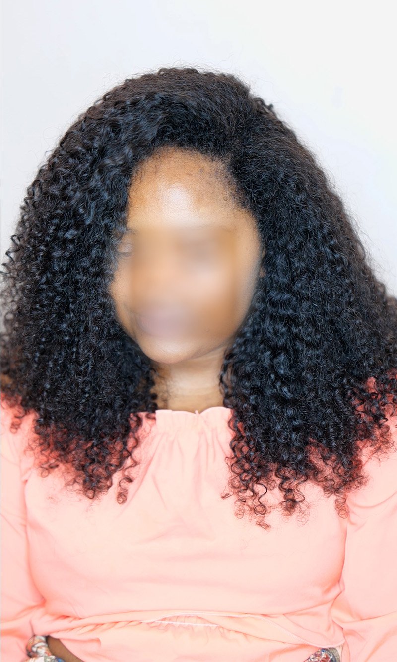 Curcly Humanhair crochet