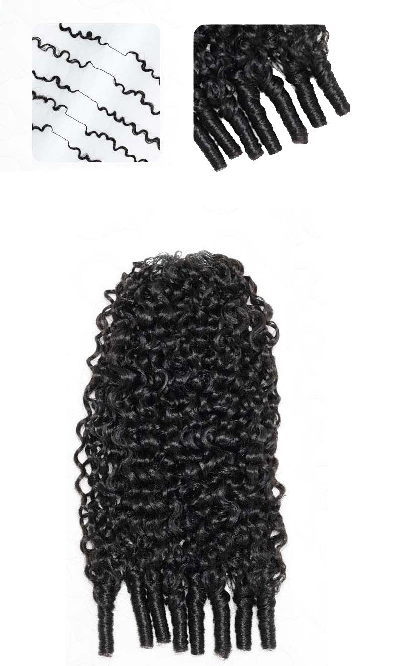 Curcly Humanhair crochet