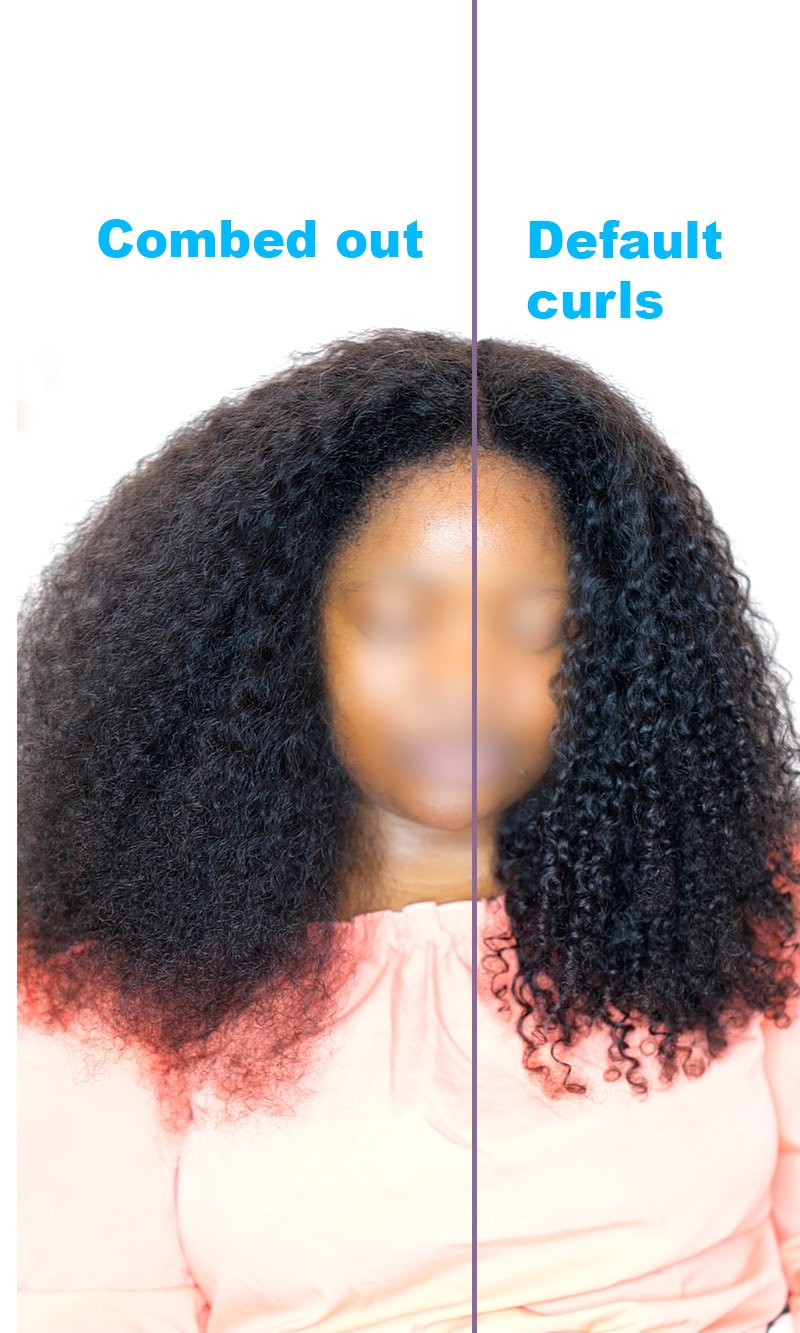 Curcly Humanhair crochet