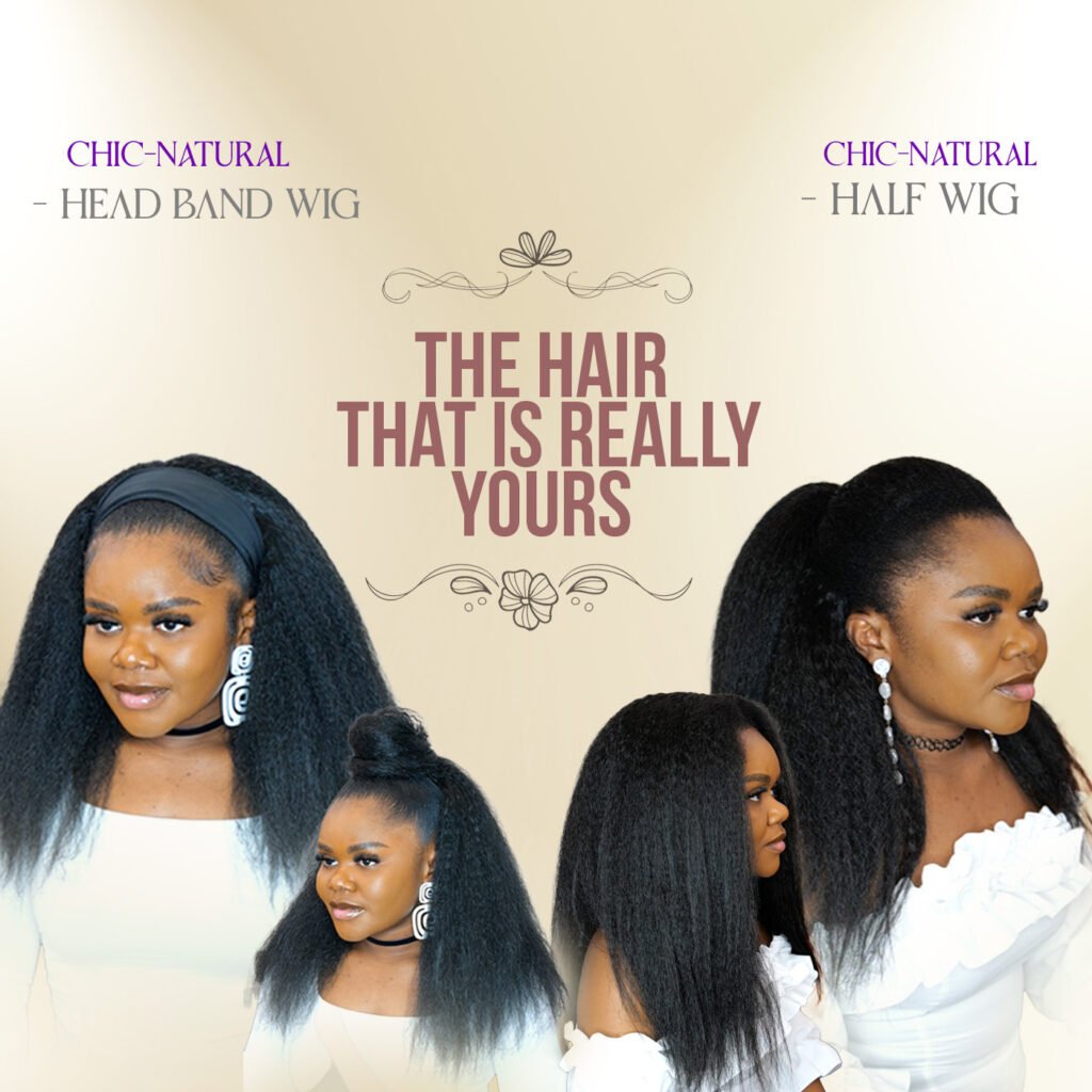 Ivonmelda Half Wig and Head Band Wig