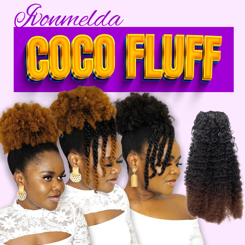 COCO FLUFFY Weft Hair | Protein fibre Hair | 10 Inches